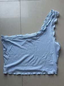 Two One-Shoulder Crop Tops