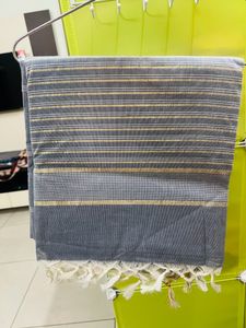 Brand New Pure Cotton Handloom Saree With Unstich