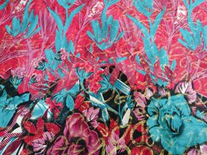 🇳🇿💫🎀Floral Print black pink Saree