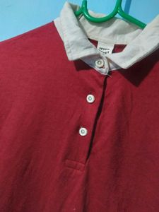 Chic Maroon Long Sleeve Top