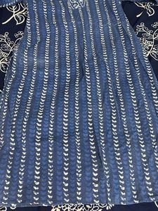 Blue Printed Kurta