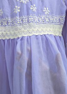 Lavender Chikankari Kurta
