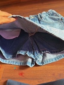 Zara brand 13-14yrs Cute Floral Denim Skirt