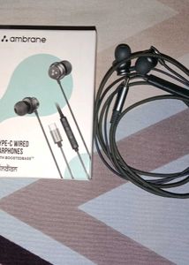 Ambrane Type-C Wired Earphones