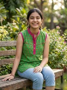 Green Ethnic Kurta