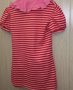 Cute Japenese Strawberry Striped Long Top