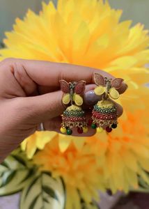 Butterfly Jhumka Earrings