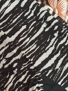 Stylish Zebra Print Tube Ruched Dress