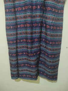 Horizontal Floral Print Multi Colour Kurta