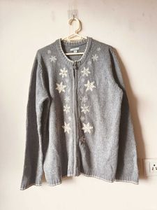 Snowflake Cardigan Sweater
