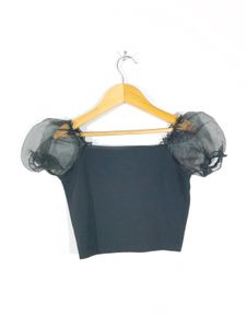 Black Crop Top For Girl's