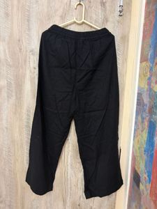 Black Wide Leg linen Pants