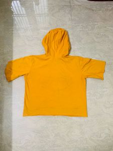 Yellow Hoodie Top