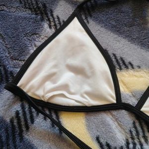 Stylish Black &amp; Blue Bikini Top