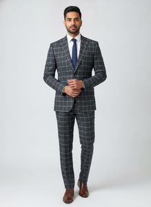 Classic Checked Men's Blazer with pant