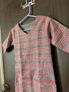 Pink Designer Ethnic Wear Dress Kurti