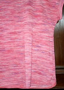 Chic Pink &amp; Black Lace Detail Top
