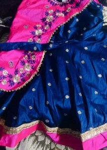 Functional Frock With Jaaree Booti and Beeds