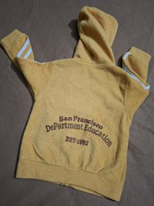 Kids Yellow Zip-Up Hoodie