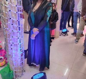 Green Color Frock Suit