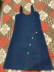 Blue Denim Button-Up Dress