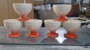 Set of 6  Unique Ceramic Dessert Cups