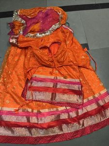 orange new design rajptuo poshak for women