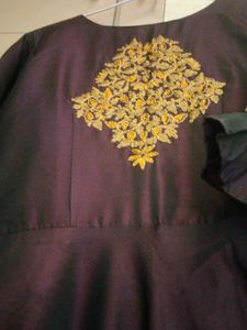 Dhoopchaun purple maxi/gown (44")