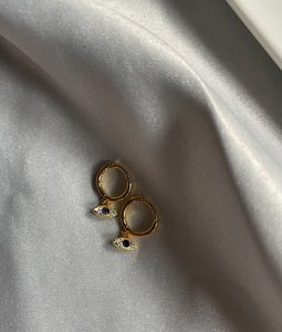 Evil Eye Huggies🧿🩷 Anti Tarnish