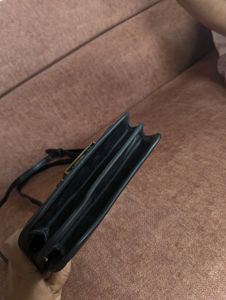 Classic Black Leather Crossbody Bag