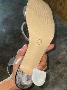 Sparkling Strappy Block Heels