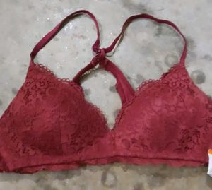 aerie Maroon Lace Bra
