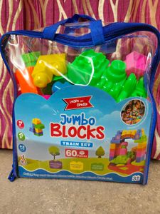 New Learn &amp; Create Jumbo Blocks Train Set
