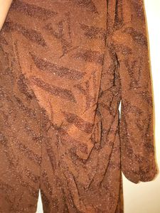 Sparkly mocha brown bodycon dress