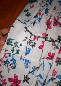 Boho Floral Tiered Maxi Skirt