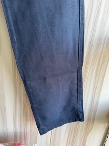 Massimo Dutti Navy Blue Casual Fit Formal Jeans