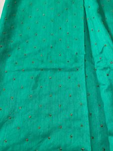 Heavy Designer Green Saree &amp; Blouse