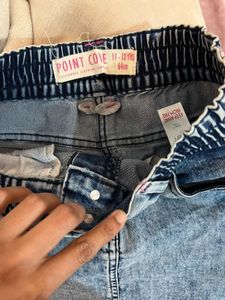 Acid Wash Denim Skirt