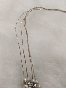 Diamond And Pearl Necklace