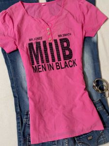 Y2K Barbie Core Pink Graphic Top