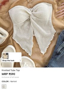 Savana Knotted Tube Top- New!!!