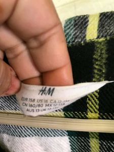 H&amp;M Checkered Overshirt Jacket