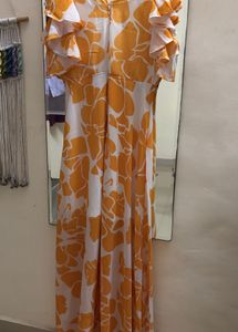 Floral Print Wrap Maxi Dress