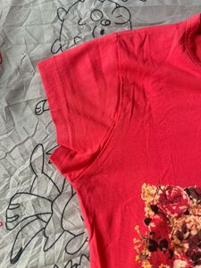 Floral Print Graphic T-Shirt