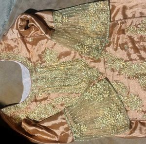 Women's Golden pathani suit Set | beautiful look