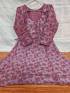 Printed Frock For Winter