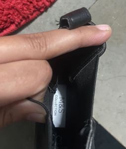 M&amp;S Black Leather Ankle Boots