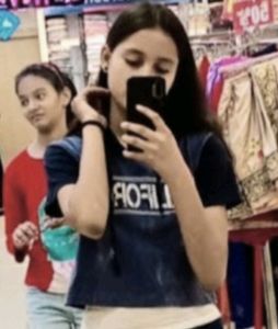 Casual Dark Blue T-shirt with Print