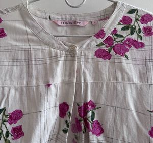 Project Eve - Floral Embroidered Tunic
