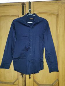 Men's Classic Blue Button-Down Shirt
